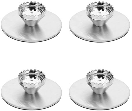 Cabilock 4 Sets Wall Mounted Magnetic Soap Rack Shelf for Bathroom Punch Soap Holder for Bath Accessories and