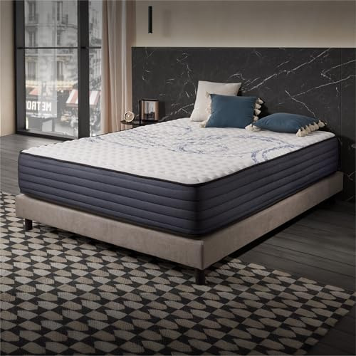 Naturalex - PerfectSleep - Matratze Hybride 160x200 cm - Taschenfederkernmatratze 160x200 cm H3/H4 - Matratze Hybride 160x200 30 cm Hoch - Öko-tex Zertifiziert - Latex Blue 7 Zonen