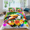BJCJGGL Bettwäsche 135x200 Tukan Bettwäsche-Set mit Reißverschluss Schließung und 2 Kopfkissenbezug 80x80 cm - Weicher Atmungsaktive Mikrofaser Bettbezug für Kinder Mädchen