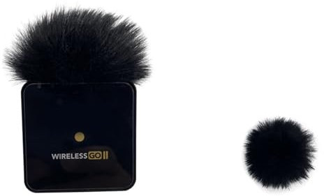 YiQinzcxg Microfono con cancellazione del rumore Maglione antivento Mics Cover Custodia Manica Per RODE WIRELESS GO II Microfoni Sostituzione Microfono Copertura Protezioni Manicotto