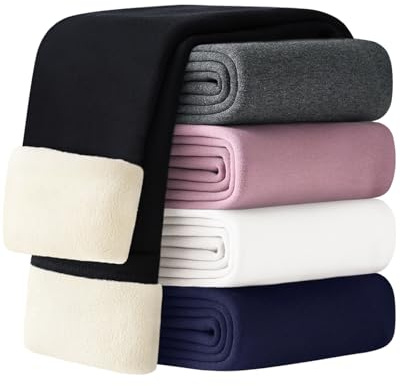 Adorel Leggings Felpati Pantaloni Termici Invernali Cotone Bambina