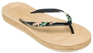 Roxy Sandalia para mujer South Beach III, Black Print, 39 EU, Impresión Negro, 39 EU