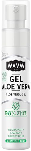 WAAM Cosmetics – Gel Aloe Vera – Hydrate, apaise et protège – Certifié BIO ECOCERT – Vegan – 100ml