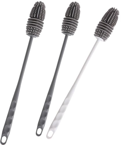 Flaschenbürste 3er Set, Flaschenreiniger BüRste, 28 cm, 32 cm， Reinigung FüR Schmale Flaschen, Reinigung Von Isolationsflaschen, Plastikflaschen, Outdoor-Hausreinigungswerkzeuge