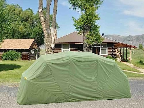 Cochera resistente a todo tipo de clima, toldo móvil para garaje con diseño duradero para condiciones cálidas y frías, cobertizo de estacionamiento plegable