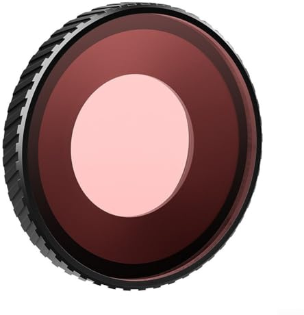 För Osmo Action 5 Pro/4 kamerafilter, vattentätt linstillbehör med dimresistent ram av aluminiumlegering för undervattensskydd (ljusröd)
