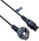 C5 Netzkabel Stromkabel 3 Polig Kleeblatt Micky Maus Kompatibel mit Samsung Chromebook,Compaq E Series, Lenovo ThinkPad, HP Spectre x360, LG, Dell | EU (Euro) Schuko Stecker Typ F AC 250V 16A 5