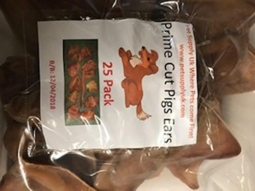 PIGS EAR PIECES THE ULTIMATE OFFER (50) SPECIAL CUT EARS By Pet Supply Uk (10)