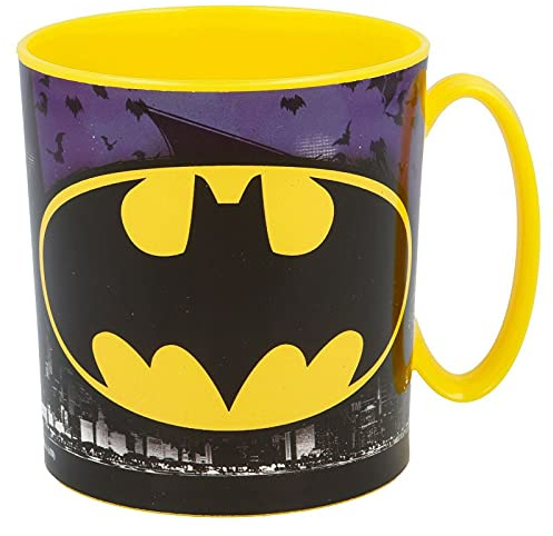 Gold1 Kids Character Licence Mug 350ML Drinking Re-Usable Plastic Cup Microwave Safe (Batman)