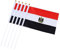 Handwedeln ägyptische Flaggen kleine Nationalflaggen Banner Banner Patriotische Dekorationen 10pcs