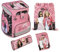 Undercover Schulranzen Set Barbie 5-TLG Mädchen 1. Klasse - Mit personalisiertem Inhalt - Schultasche mit Turnbeutel Federmappe für Grundschule