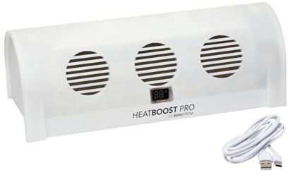 3 Pagen® Heizkörper Ventilator mit 3 Turbolüfter für optimale Verteilung – Effizienter heizen – Heatboost Pro wiederaufladbar & kabellos – Ohne Bohren – mit USB & Magnetfuß