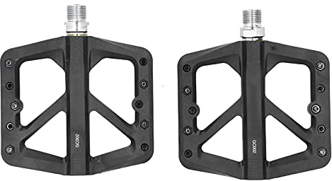 GC002 Pedale per bicicletta Pedale con piattaforma in nylon antiscivolo Cuscinetto sigillato Pedale ultraleggero per mountain bike Bici da strada Albero in acciaio al cromo