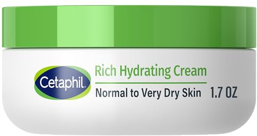 Cetaphil Rich Hydrating Night Face Cream, Hyaluronic Acid, Dry Skin, 1.7oz