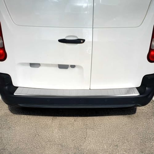 OMAC Protection de seuil de chargement, pare-chocs compatible avec Peugeot Rifter 2018-2025, en acier inoxydable argenté