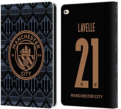 Head Case Designs Offiziell Zugelassen Manchester City Man City FC Rose Lavelle 2020/21 Frauen Away Kit Gruppe 2 Leder Brieftaschen Handyhülle Hülle Huelle kompatibel mit Apple iPad Air 2 (2014)