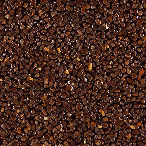 Terralith Buntsteinputz 15kg in dunkelbraun-rot, Sockelputz für Innen und Außen mit Reinacrylat Bindemittel aus Naturstein, 1-2mm Körnung (T77)