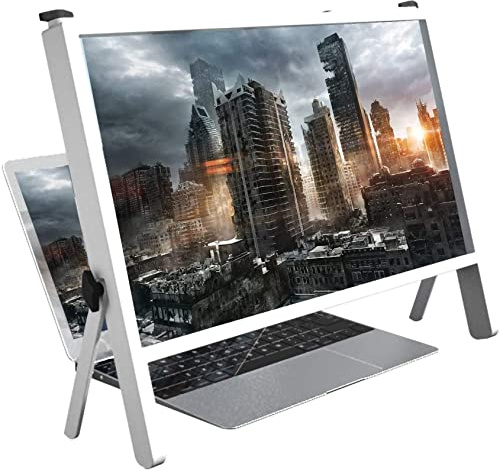 WEREW Ingrandimento dello Schermo del Laptop, Supporto Pieghevole, Lente d'Ingrandimento dello Schermo del Laptop per ipovedenti, Adatto per telefoni cellulari e Laptop, Essenziale per Gli Anziani