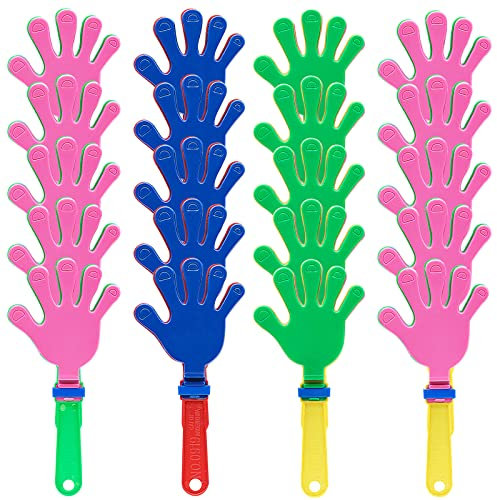FORYNXHWIN 20 Stück Handklöppel, Krachmacher Handklatscher Kunststoff, Partyspaß Handklatscher, Klapperhand Krachmacher Erwachsene Partygeschenke für Sportveranstaltungen, Konzert Party Zubehör