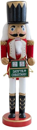 Angelluck Nut Cracker Soldier Wood Walnut Cracker Puppet Decorazioni Natalizie per Casa E Ornamenti per Feste Regalo Natale