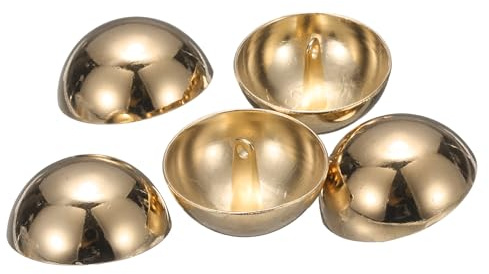 QUARKZMAN 5 stycken 28 mm metallknappar, halvrund svamphätta syknapp legering reservknapp för män kvinnor kavaj kostym ullrock skjorta jacka byxor sy hantverk kläder (guld)