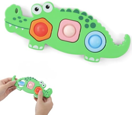 AYESY Fidget Popper Sensory Toys, Pop Fidget Toys for Toddlers 12+ Month, Baby Montessori Toys for Stress Relief, Airplane Travel Activities, Autism Gift for Boys Girls