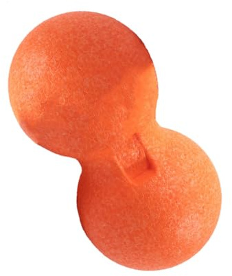 MOTHNUR Balle De Massage Aux Cacahuètes Double Pour Tissus Profonds – – Epp Élastique Orange – Auto-massage Musculaire Dos Jambes Pieds – Relaxation Fascia Myofasciale Pour Fitness Bien-