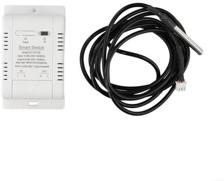 Gdfnmogo Interrupteur d'humidité avec télécommande par application, charge maximale de 20 A 3800 W, pour la domotique dans les chambres de bébé, les serres et les aquariums (B)
