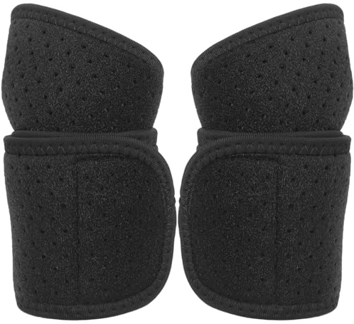 Healeved Tutore da Polso Sportivo Regolabile 1 Paio Nero 47cm X 8cm, Polsiera da Pallavolo e Fitness Supporto Comodo per Protezione e Recupero Articolazioni del Polso in Attività Sportive