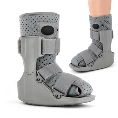 Bota Ortopédica para Fractura de Pie y Tobillo - Bota Walker de Aire Postoperatoria para Lesión de Aquiles y Esguince - Inmovilizador de Pie para Hombre y Mujer(XL)