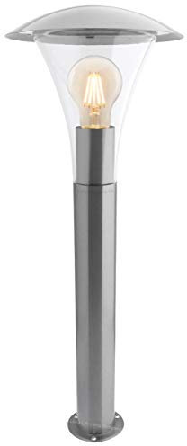 Long Life Lamp Company Modern Outdoor Bollard Light Stainless Steel Garden Pathway Lantern Post ZLC026 with 4w E27 LED Warm