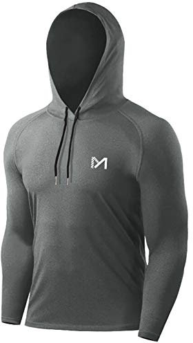MEETYOO Sportshirt Herren, Funktionsshirt Langarm Laufshirt Männer Fitnessshirt Atmungsaktiv T Shirts für Running Gym Jogging