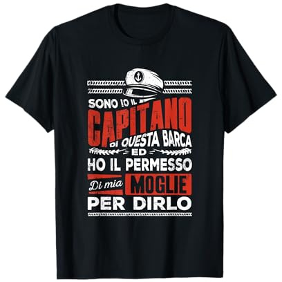 Capitani Navi Uomini Motoscafo Regali Barca Capitano Maglietta