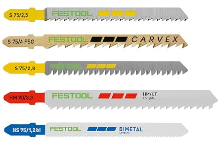 Festool 578071 All-Purpose 21-Piece Jigsaw Blade Set STS-Sort/21 W/P/M