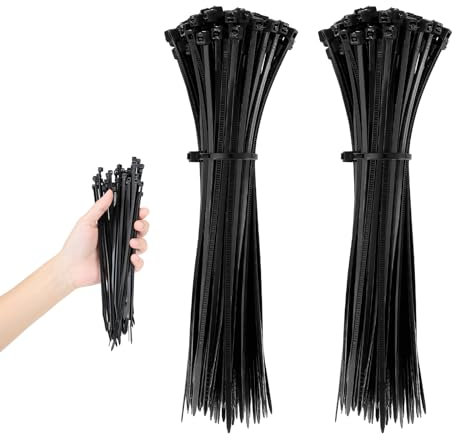 AiQInu Bridas para Cables 100Piezas, 200mm x 4,8mm Bridas Pequeñas Profesionales, Bridas para Cables Reutilizables, Bridas de Nailon,21kg de Resistencia a la tracción