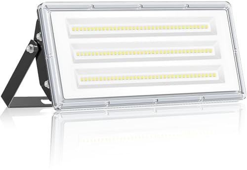 YIQIBRO LED Strahler Außen 100W, 10000LM Superhell Fluter Außen, Aussenstrahler Wasserdicht IP67, 6500K Außenstrahler LED Scheinwerfer mit Trafo 85-265V für Garten, Garage, Fabrik, Sportplatz