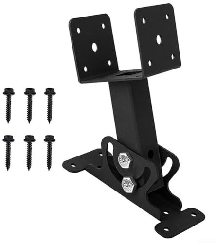 Gdfnmogo Roof Riser Brackets Kit, Adjustable Roof Riser Brackets, Heavy Duty Roof Support For Building, Saddle Bracket Base, For Porches, Pavilions