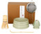 BUCOMTU 5 teiliges Matcha Set inkl. Schale, Chasen, Chasen Halter,Sieb & Bambuslöffel, Professionelles Zubehör für Anfänger,Premium matcha zubehör