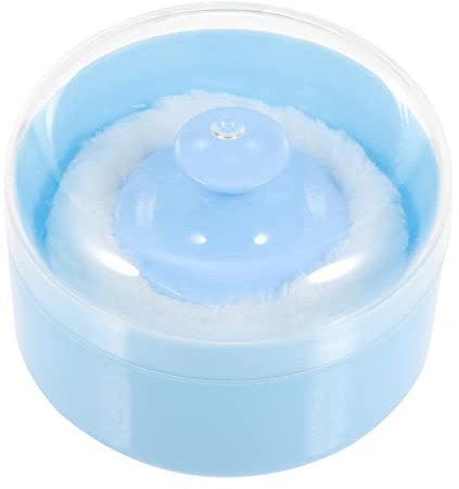 VICASKY Lot de 1 houppette à poudre avec houppette pour poudre corporelle pratique - Facile à utiliser pour la maison et les déplacements - En matériau de qualité supérieure