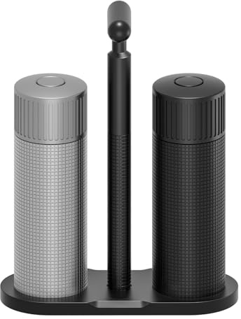 Set Professionale di Macinasale e Macinapepe Luvan – Macina Manuale in Alluminio Resistente con 12 Livelli di Macinatura Regolabili, set Regalo per Amici e Familiari