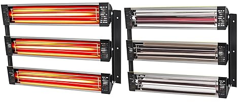 ZADCCS Lámpara De Secado De Pintura Infrarroja De Fase 3KW, 2/3 Juegos, Calentador De Pintura For Carrocería De Coche, Máquina De Secado De Cabina De Horneado En Aerosol(2 Sets)