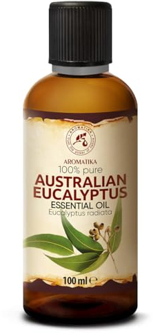 Eterisk Olja Av Australisk Eukalyptus 100 ml - Eucalyptus Radiata - Doftolja - för Diffuser och Aromalampa - Bastu - Hem & Rum - Aromaterapi - Fräsch Doft - Luftfräschare