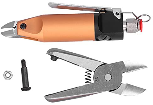 Tijeras neumáticas, acero aleado 390N Alicates neumáticos de corte diagonal para resina, plástico duro, corte oblicuo, mini cizallas neumáticas HS5-F1