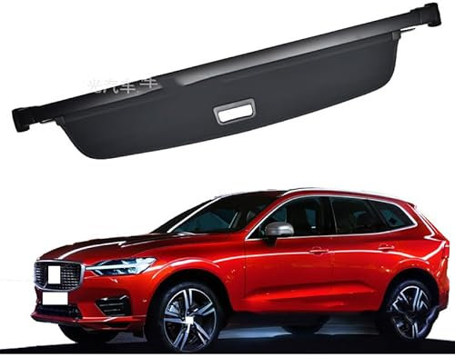 YSOLDA Laderaumabdeckung für Volvo XC60 2018-2023+,Einziehbar Kofferraumabdeckung,Cargo Cover,Autozubehör,Style 2