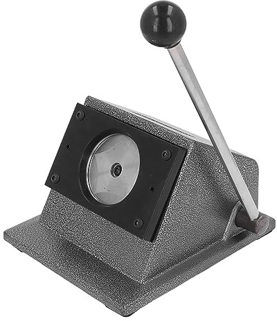 Fockety Fustellatrice Grafica, Macchina per Bottoni Manuale per Badge Rotondi 25mm-75mm, Fustellatrice Circolare per Carta Resistente per Bottoni 25mm/32mm/58mm/75mm (25 mm)
