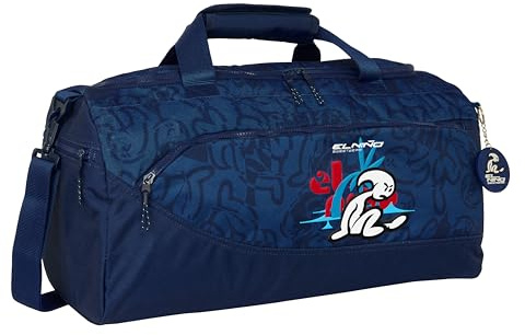 Safta EL NIÑO PARADISE - Bolsa de Deporte, Mochila, Ideal para Niños de Diferentes Edades, Cómoda y Versátil, Calidad y Resistencia, 50x25x25 cm, Color Azul Marino