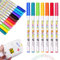 cozczyeqco Rotuladores de porcelana, lápices de cerámica, resistentes al agua, aptos para lavavajillas, 12 colores, cristal y porcelana a base de agua, para pintura, cerámica, vidrio, madera, metal,