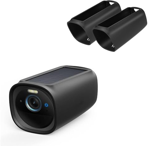 ROKOLOOM 2-pack silikonskydd kompatibelt med S330 säkerhetskamera, vattentätt och UV-beständigt kameraskydd, skyddshölje för utomhusbruk, kompatibelt med eufyCam 3