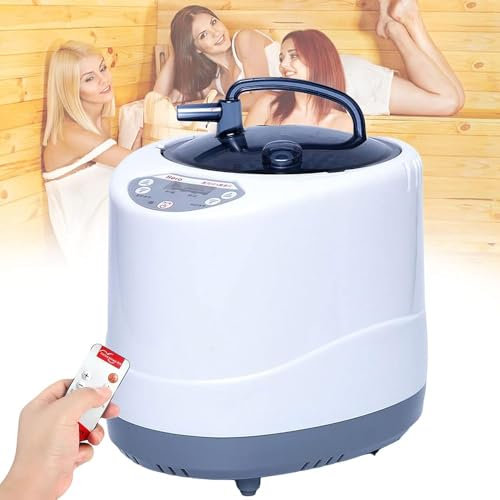 Steam Sauna Pot Generator with Remote Control - Portable Sauna Steamer for Wooden Barrels, Large Steam Replacement Steamer Box - 4L Sauna
