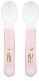 Mepal Self-Feeding Spoon Mio Little Dutch, Baby Practice Spoon, Baby Utensil for Independent Eating, Dishwasher Safe & BPA-Free, Set of 2, Fairy Garden